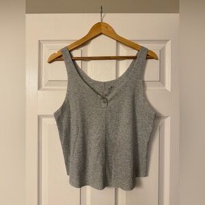 Nike Medium Dri fit Sleeveless Shirt Women's Gray Tank Top Training Luxe Summer